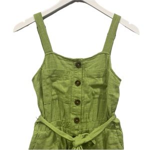 One Clothing Romper w Cute Button and Pocket Detail. Adjustable Straps Small